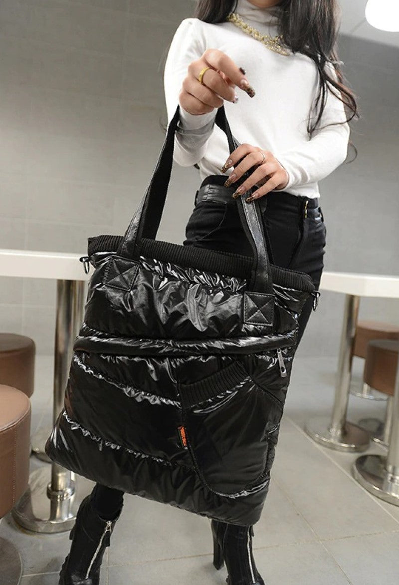 Down Bubble Glove Fashion Bag