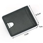 Load image into Gallery viewer, NEW RFID Block Slim Carbon Fiber Leather Wallet
