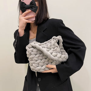 Fall Crochet Fashion Crossbody Bag