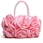 Load image into Gallery viewer, Satin Rose Bridal Clutch
