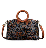 Load image into Gallery viewer, Vintage Leather Embossed Luxury Bag
