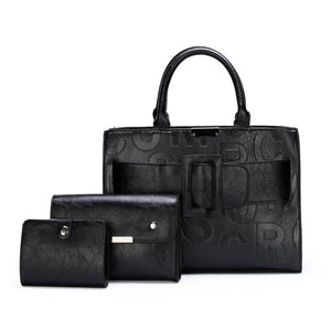 3PC Luxury Tote and Wallet Set