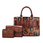 Load image into Gallery viewer, 3PC Luxury Tote and Wallet Set
