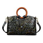 Load image into Gallery viewer, Vintage Leather Embossed Luxury Bag
