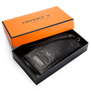 Genuine Leather RFID  Clutch Wallet