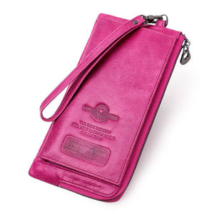 Genuine Leather RFID  Clutch Wallet