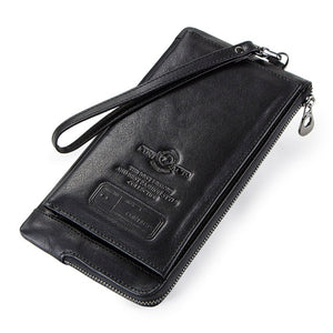 Genuine Leather RFID  Clutch Wallet