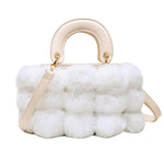 Load image into Gallery viewer, Winter Faux Furball Tote
