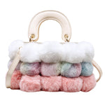 Load image into Gallery viewer, Winter Faux Furball Tote
