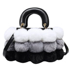 Load image into Gallery viewer, Winter Faux Furball Tote
