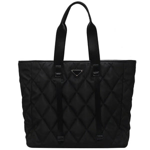 Quilted Lattice Tote Bag