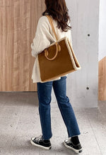 Load image into Gallery viewer, Classic Faux Shearling Tote
