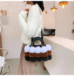 Load image into Gallery viewer, Winter Faux Furball Tote
